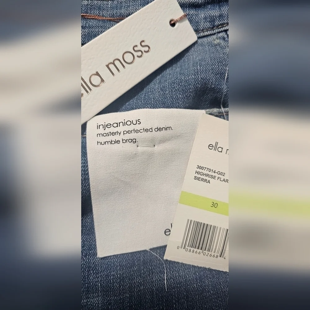 Ella Moss By Anthropologie High-Rise Flare Jean Sierra Size 30